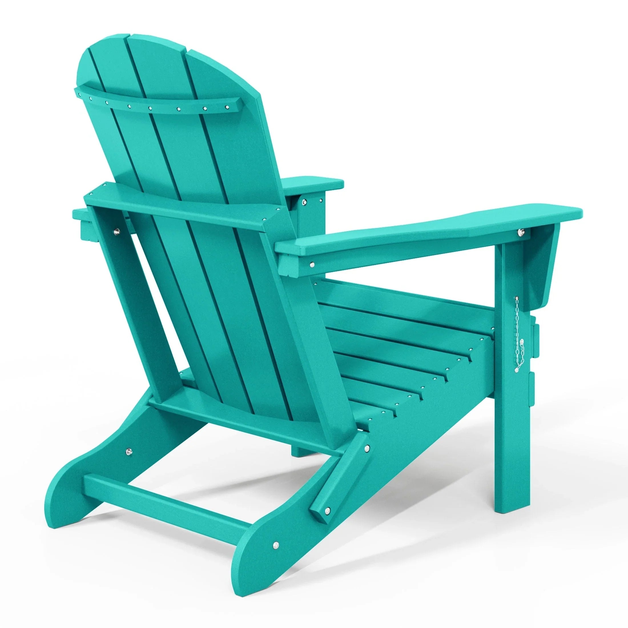 Chaise Adirondack pliante d'extérieur tout temps Polytrends Laguna résistante à la décoloration pour patio