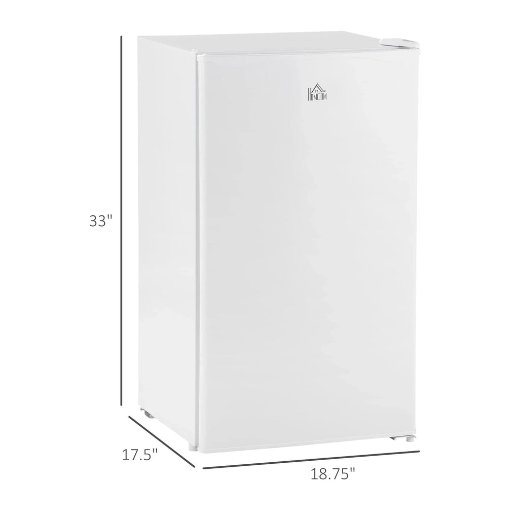 HOMCOM Mini-réfrigérateur de 90,6 L avec congélateur, Réfrigérateur compact à porte unique avec thermostat réglable pour chambre