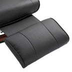 Fauteuil inclinable manuel pivotant en similicuir HomCom avec repose-pieds confortable et relaxant