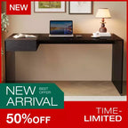 Bureau en verre trempé Luck Live Modern de 53,14 pouces