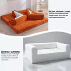 Canapé-lit convertible 5-en-1 80,7 po – Velours côtelé, 544 kg, aucun assemblage