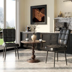 Lot de 2/4/6/8 chaises de salle à manger modernes, chaises de cuisine rembourrées avec coussin épais pour salle à manger