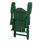 Chaise Adirondack pliante d'extérieur tout temps Polytrends Laguna résistante à la décoloration pour patio