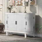 Meuble de rangement d'appoint, buffet en bois avec portes à motif ancien pour couloir, entrée, salon, chambre