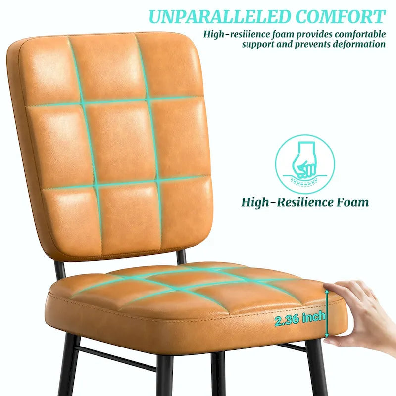 Lot de 2/4/6/8 chaises de salle à manger modernes, chaises de cuisine rembourrées avec coussin épais pour salle à manger