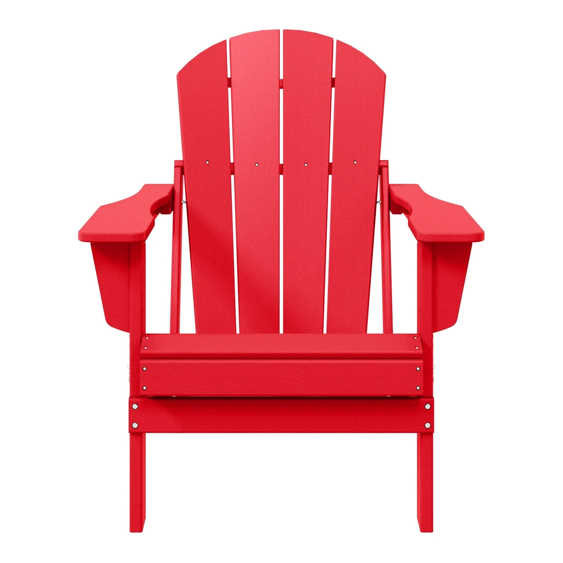 Chaise Adirondack pliante d'extérieur tout temps Polytrends Laguna résistante à la décoloration pour patio