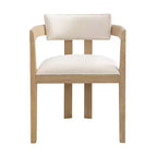 Ensemble de salle à manger rond moderne 5 pièces Christopher Knight Home Shankar avec chaises rembourrées en bois d'hévéa