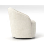 Fauteuils pivotants à 360 degrés en velours capitonné moderne SEYNAR avec dossier touffeté (lot de 2)