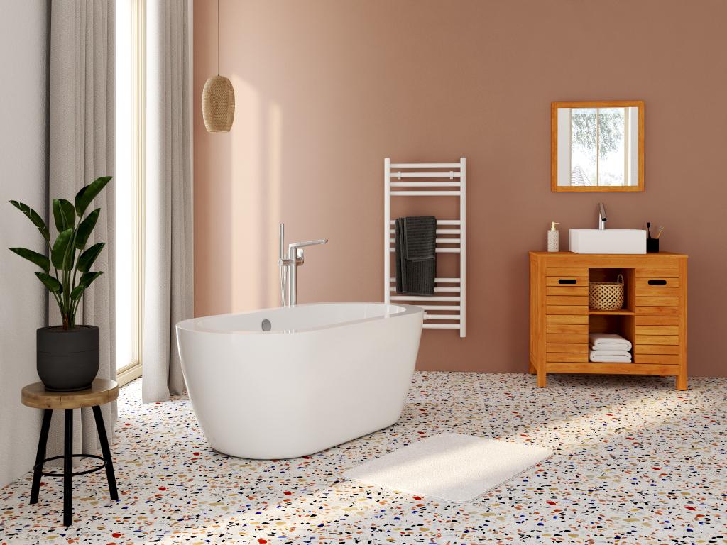 Baignoire îlot - 178L - 149x75x58cm - Blanche - Acrylique - Doucezen