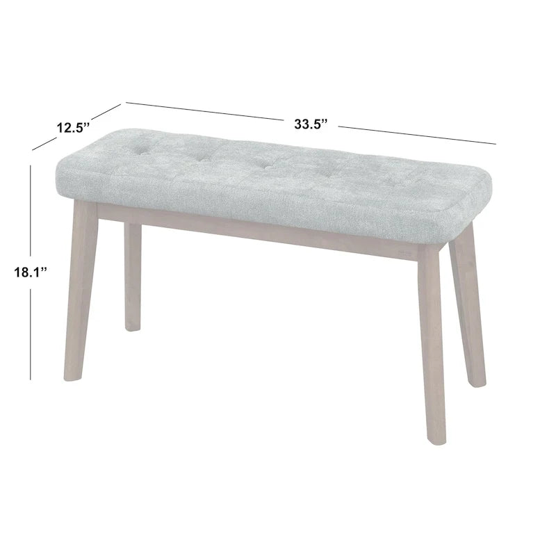 Ensemble de salle à manger 4 pièces en bois massif Nettie de Simple Living