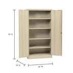 Armoire autoportante en acier Edsal 36 la x 18 P x 72 H beige
