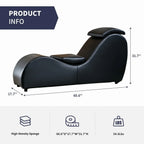 Mixoy Chaise de Yoga d'intérieur, Chaise longue de yoga incurvée pour adultes, étirements, exercices, relaxation