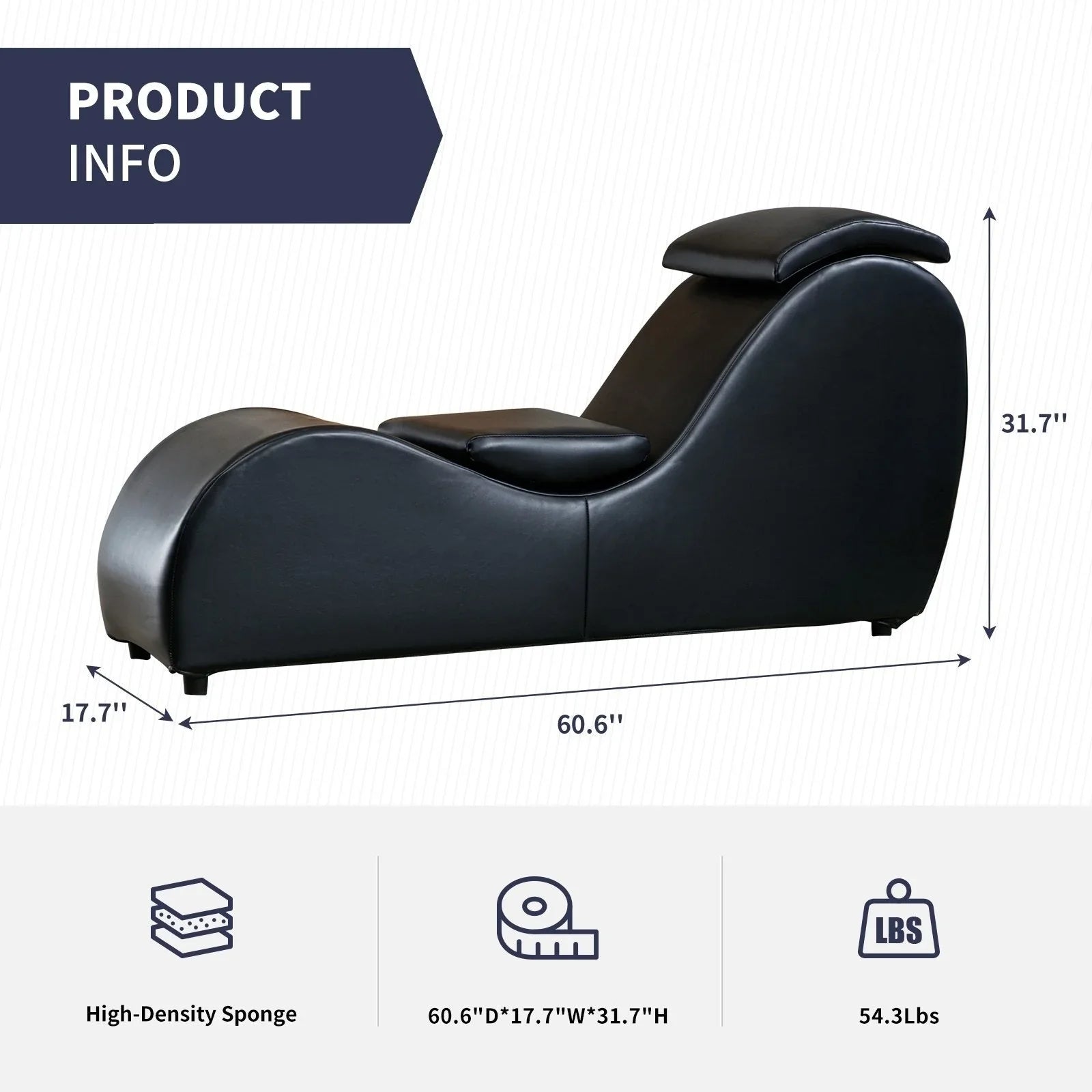 Mixoy Chaise de Yoga d'intérieur, Chaise longue de yoga incurvée pour adultes, étirements, exercices, relaxation