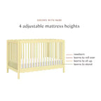Lit de bébé convertible 4-en-1 Swell de Babyletto avec kit de conversion en lit de tout-petit