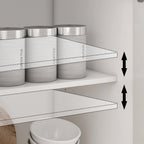 Buffet bahut 150 cm blanc laqué moderne contemporain du milieu du siècle