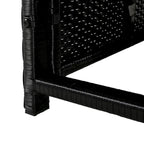 Canapé d'angle d'extérieur en rotin pour spa, forme quadrilatérale