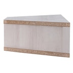 Meuble TV d'angle flottant 47", 3 étagères, style transitoire, fixation murale peu encombrante