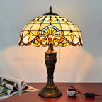 HomeyFad Lampe de table à 2 lumières dôme en verre inoxydable vintage