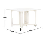 Ensemble de table à manger d'extérieur SAFAVIEH Outdoor Brandy 5 pièces - 43Lx35Px29H