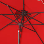 Parasol déporté double toit 274 cm avec cantonnière Kjerstin SAFAVIEH Outdoor