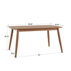 Ensemble de salle à manger conique en chêne danois norvégien par iNSPIRE Q Modern