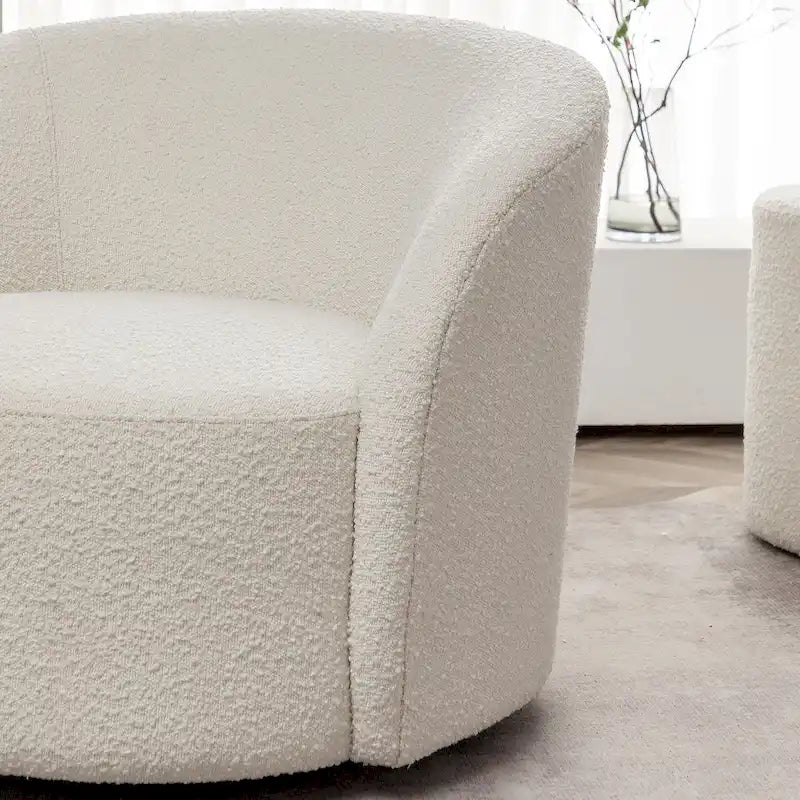 Fauteuil pivotant rembourré KINWELL de 86 cm de large (lot de 2)