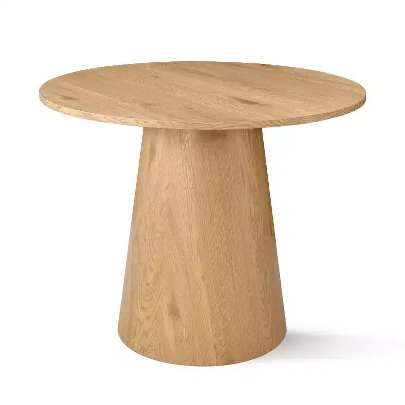 Petit ensemble de salle à manger pour 2 personnes, chaises rembourrées beiges, table à manger ronde sur pied, meubles de cuisine modernes et compacts - Panipeachy