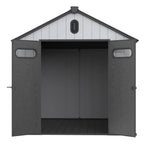 Abri de jardin en résine toutes saisons avec plancher, 1,8 m x 1,2 m/1,8 m x 2,4 m/2,4 m x 1,8 m/2,4 m x 3 m, Spire Tool Shed