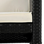 Canapé d'angle d'extérieur en rotin pour spa, forme quadrilatérale