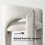 Petit ensemble de salle à manger pour 2 personnes, chaises rembourrées beiges, table à manger ronde sur pied, meubles de cuisine modernes et compacts - Panipeachy