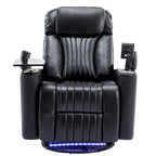 Fauteuil inclinable motorisé de cinéma maison multifonctionnel pivotant à 270°