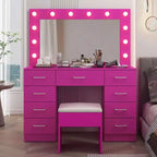 Ensemble de coiffeuse blanche