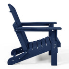 Chaise Adirondack pliante d'extérieur tout temps Polytrends Laguna résistante à la décoloration pour patio