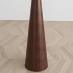 Lampadaire conique contemporain en métal avec abat-jour en tissu